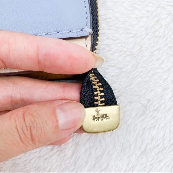 COACH Color-block Dreamer Leather Wristlet - Picture 6 of 10